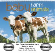 Baby Farm Animals Wall Calendars - Spiral #7020