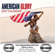 American Glory 13-Month Stapled Wall Calendar- # 3075