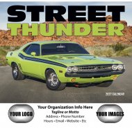 Street Thunder 13-Month Full-Size Wall Calendar #801
