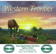 Western Frontier Stapled Wall Calendar #7271