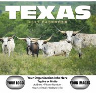 Texas 13-Month Full-Size Wall Calendar #836