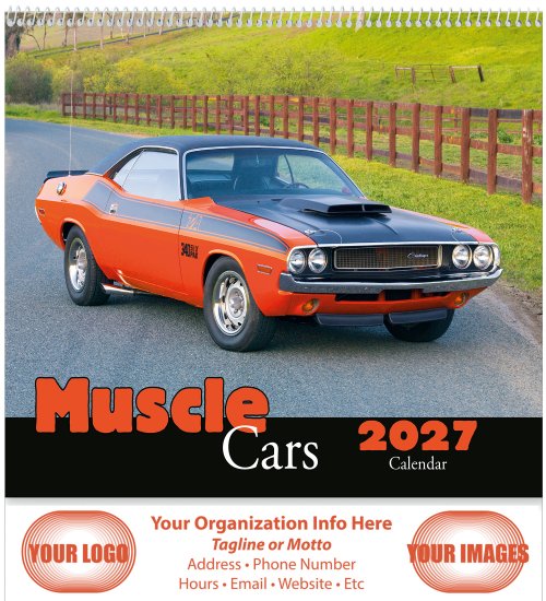 Muscle Cars 13 Month Spiral Bound- # 270 - Click Image to Close