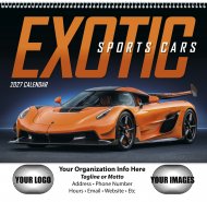 Exotic Sports Cars Spiral Bound- #7081