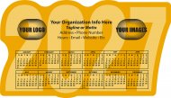 20 Mil Extra Large Calendar Magnet #MGCLXL20