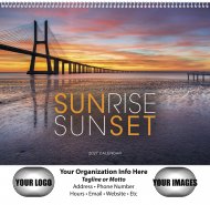 Sunrise Sunset 12-Month Wall Calendar- # 1715