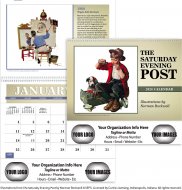 Twelve (12) Pocket-Saturday Evening Post Illustrations by Norman Rockwell Wall Calendar- # 4156