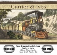 Currier & Ives Wall Calendar - Spiral Version #7041