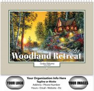 Woodland Retreat 13-Month Spiral Wall Calendar- # 3583