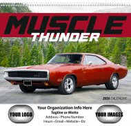 Muscle Thunder Wall Calendar-Spiral Version #7005
