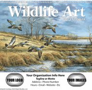 Wildlife Art Wall Calendar - Style #1800