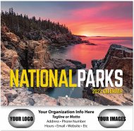 National Parks 13-Month Stapled Wall Calendar- # 3037