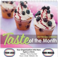 Taste of the Month 13-Month Spiral Wall Calendar- # 3582FC