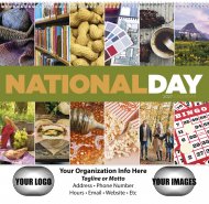 National Day Wall Calendar Spiral Binding #7032
