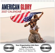 American Glory 13-Month Spiral Wall Calendar- # 3575