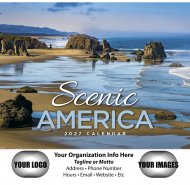 Scenic America 13-Mo Full-Size Wall Calendar- # 800