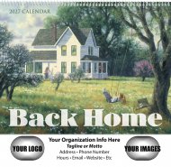 Back Home 13 Month Full Size Wall Calendar #491