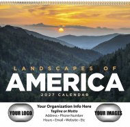 Landscapes of America Wall Calendar - Spiral #7001