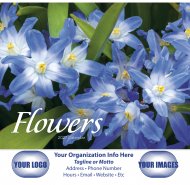 Flowers Stapled Wall Calendar - #7280