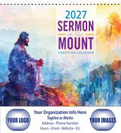 Sermon On The Mount Calendar - Spiral #BM27  New This Year!
