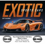 Exotic Sports Cars Stapled Wall Calendar - #7281