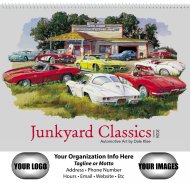 Junkyard Classics 12-month Wall Calendar- #1862