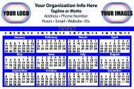 25 Mil Large Calendar Magnet #FCM4x6 NEW THIS YEAR!