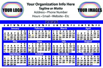 25 Mil Large Calendar Magnet #FCM4x6 NEW THIS YEAR!
