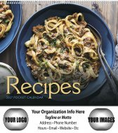 Twelve (12) Pocket- Recipes Wall Calendar- # 522