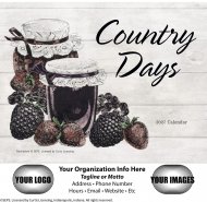 Country Days Stapled Wall Calendar - #7266