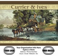 Currier & Ives Wall Calendar - Stapled #7241