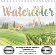 Watercolor 13-Month Spiral Wall Calendar- # 48570 NEW STYLE!!