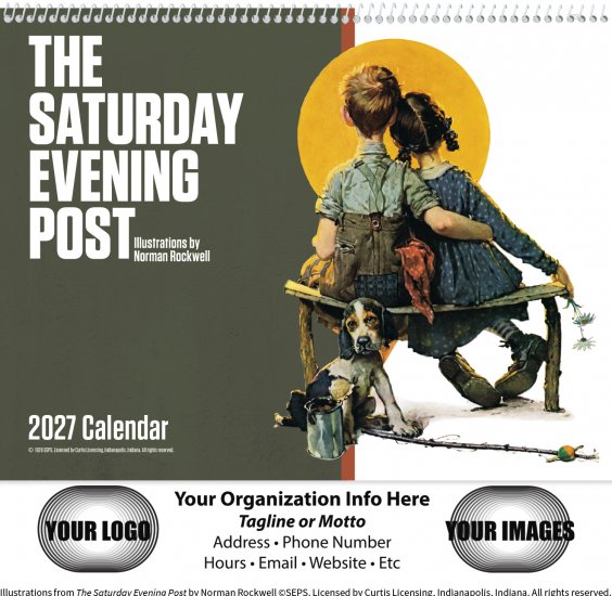 Saturday Evening Post Norman Rockwell Wall Calendar-Spiral Bound #7039 - Click Image to Close