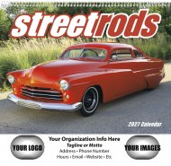 Street Rods Wall Calendar Spiral Binding #7083