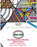 Coloring Book 14-Month Planner Full Color - #8200 NEW ITEM!!
