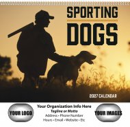 Sporting Dogs Wall Calendar Spiral Binding #7090 NEW STYLE!!