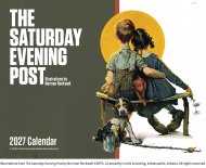Saturday Evening Post Norman Rockwell Wall Calendar-Window Ad #7539