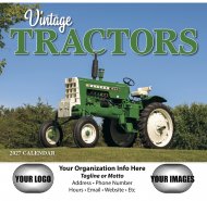 Legendary Tractors 13-Month Full-Size Wall Calendar #871
