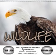 Wildlife 13 Month Spiral Bound- #280