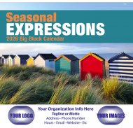 Big Block Seasonal Expressions- Stapled Wall Calendar - #7250