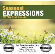 Big Block Seasonal Expressions- Stapled Wall Calendar - #7250