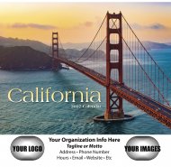 California- 13-Month Full-Size Wall Calendar #811