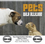 Pets w/Attitude Spiral Bound Wall Calendars - #7086