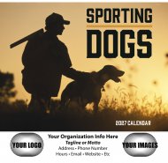 Sporting Dogs Stapled Wall Calendar #7290 NEW STYLE!!