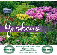 Gardens 13-Month Full-Size Wall Calendar- # 808