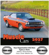 Muscle Cars 13 Month Wall - Stapled - # 2701