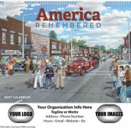 America Remembered 13-Month Full-Size Spiral Wall Calendar- #429