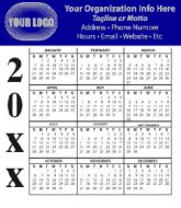 20 Mil Calendar Magnet #MGCLL20