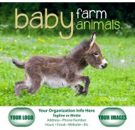 Baby Farm Animals Stapled Wall Calendar - #7220