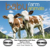 Baby Farm Animals Stapled Wall Calendar - #7220