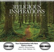 Religious Inspirations 12-Month Wall Calendar- # 1650